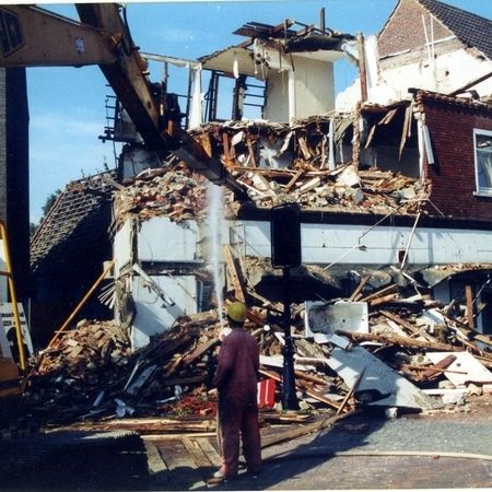 Abriss eines Gebäudes